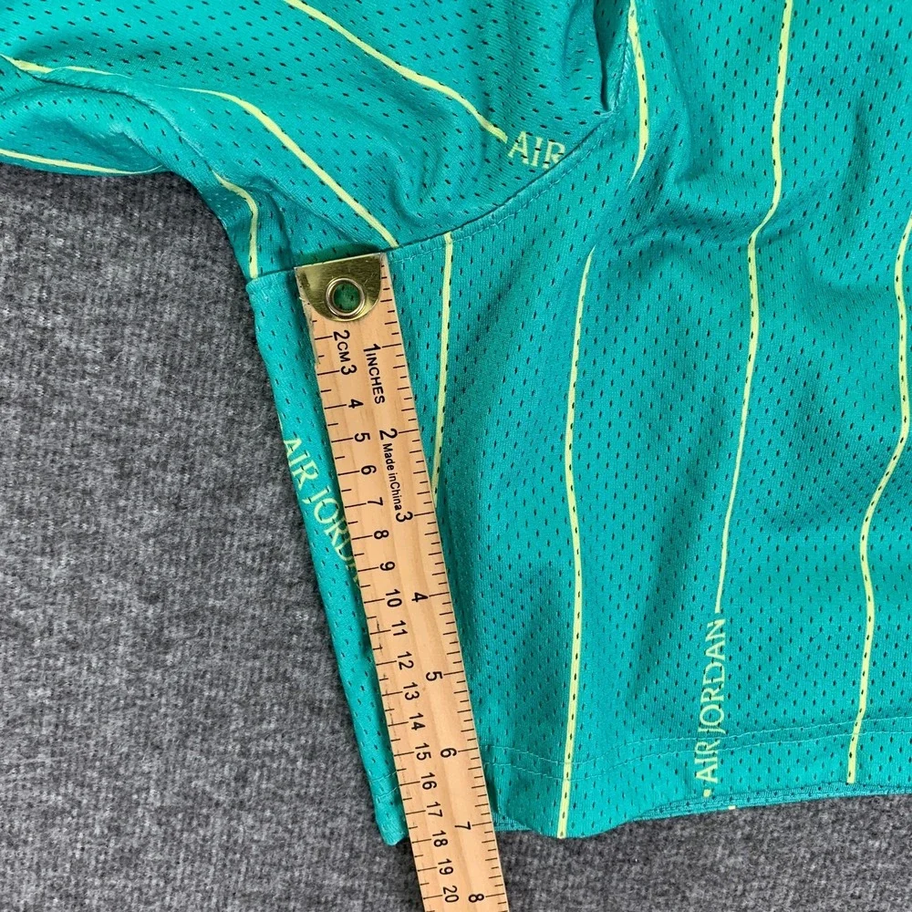 Jordan Teal Green Pinstripe Basketball Jersey and Shorts Set